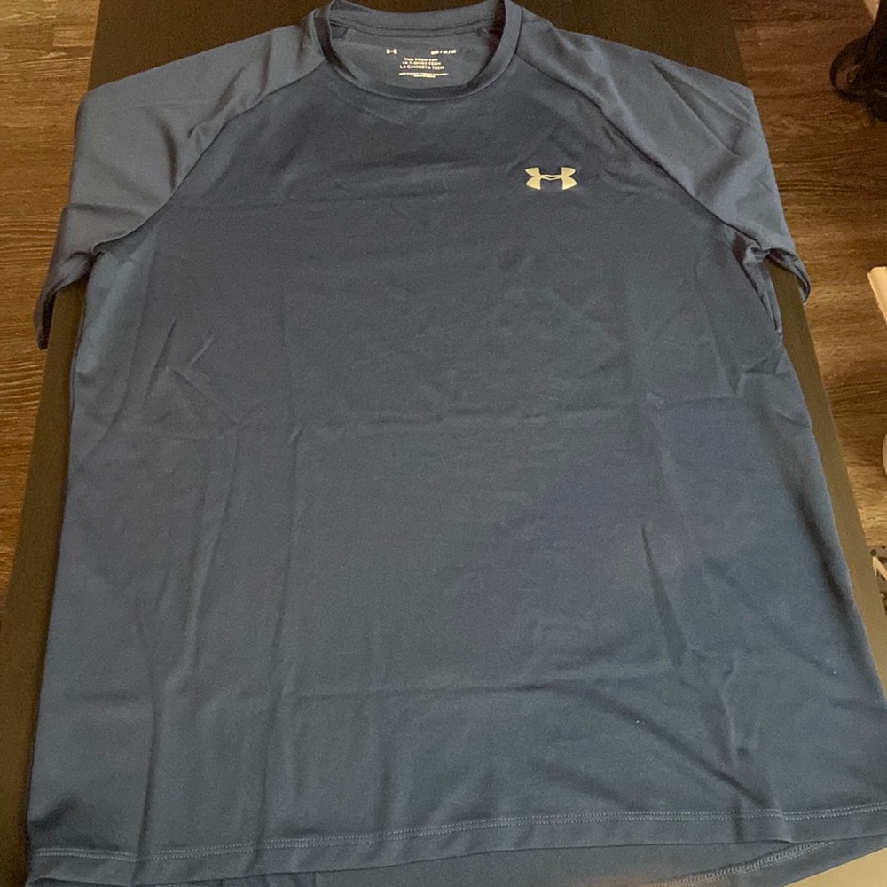 Men’s Under Armour, The Tech Tee, Navy, Medium.